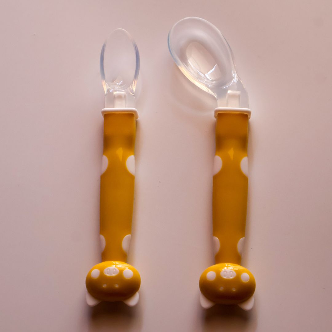 Adore Silicone Baby Spoon | Yellow