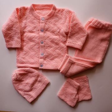 Adore Woollen Set - Pink