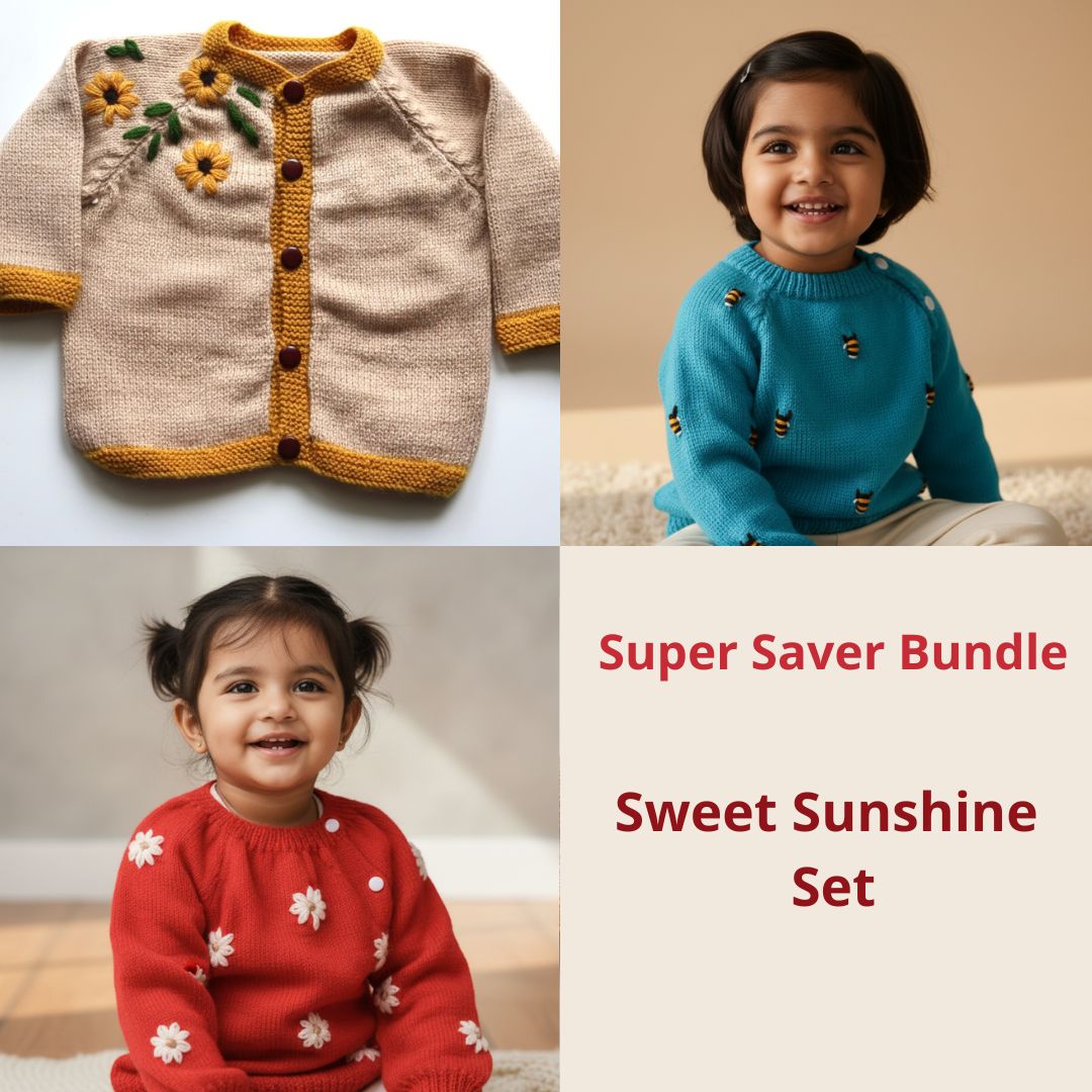 Sweet Sunshine Set | Set of 3 | Handmade Sweaters