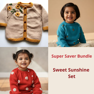 Sweet Sunshine Set | Set of 3 | Handmade Sweaters