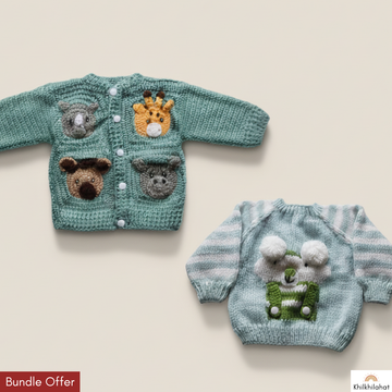 Handmade Sweater | Set of 2 | Safari & Little Bear