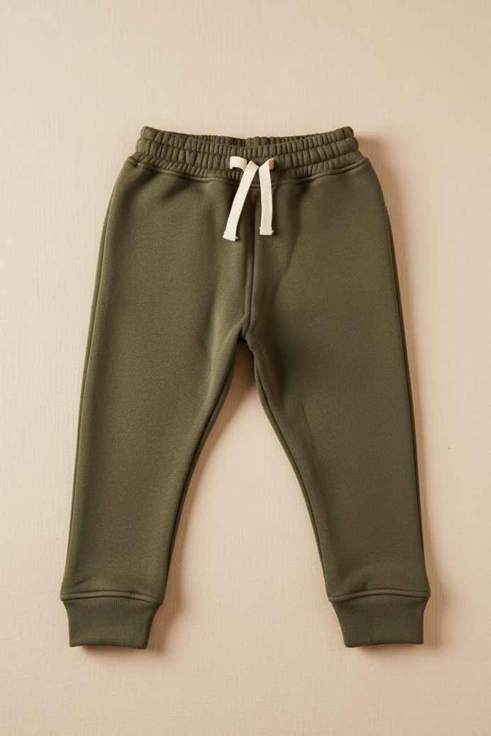 Organic Jogger for Kids | Olive Green