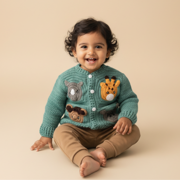 Snuggly Safari Friends | Handmade Sweater
