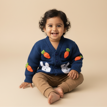 Tiny Bunny Garden | Handmade Sweater