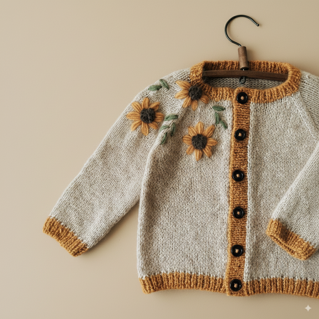 Little Sunflower Knit | Handmade Sweater