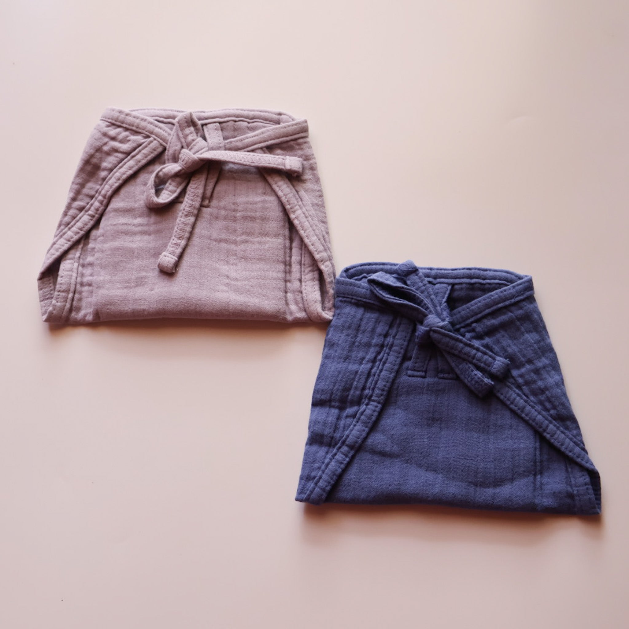 100% Muslin Nappy for Baby | Blue & Lilac