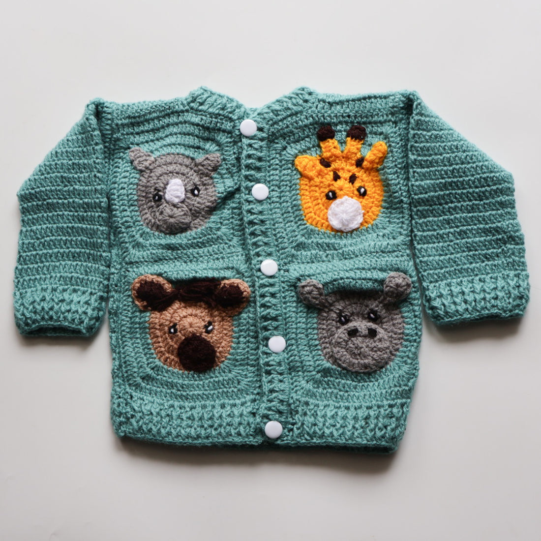 Snuggly Safari Friends | Handmade Sweater