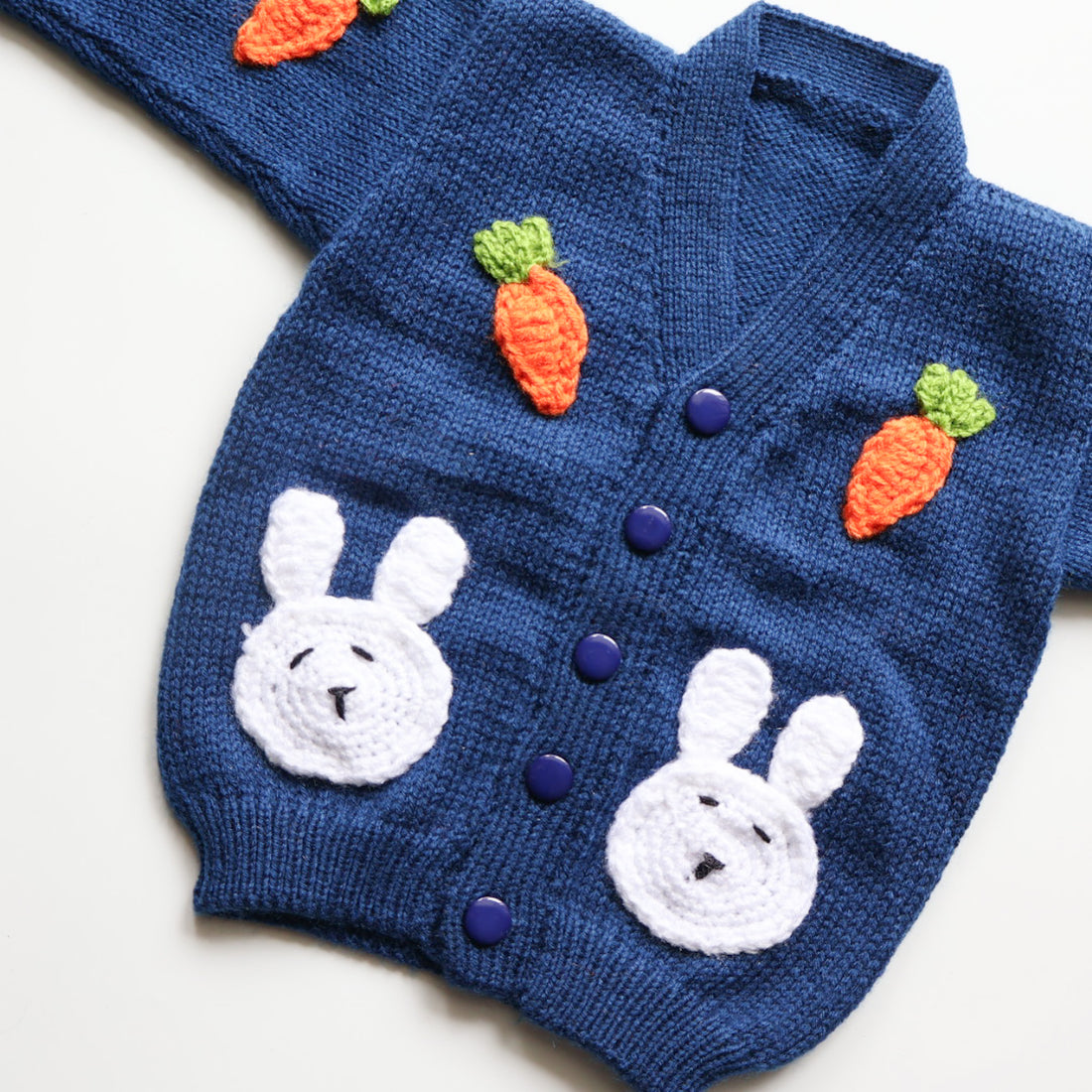 Tiny Bunny Garden | Handmade Sweater