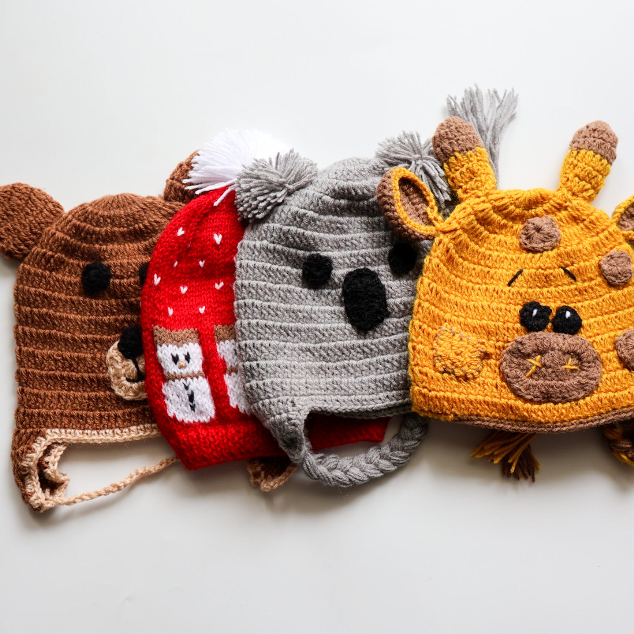 Handmade Baby Caps | Set of 4