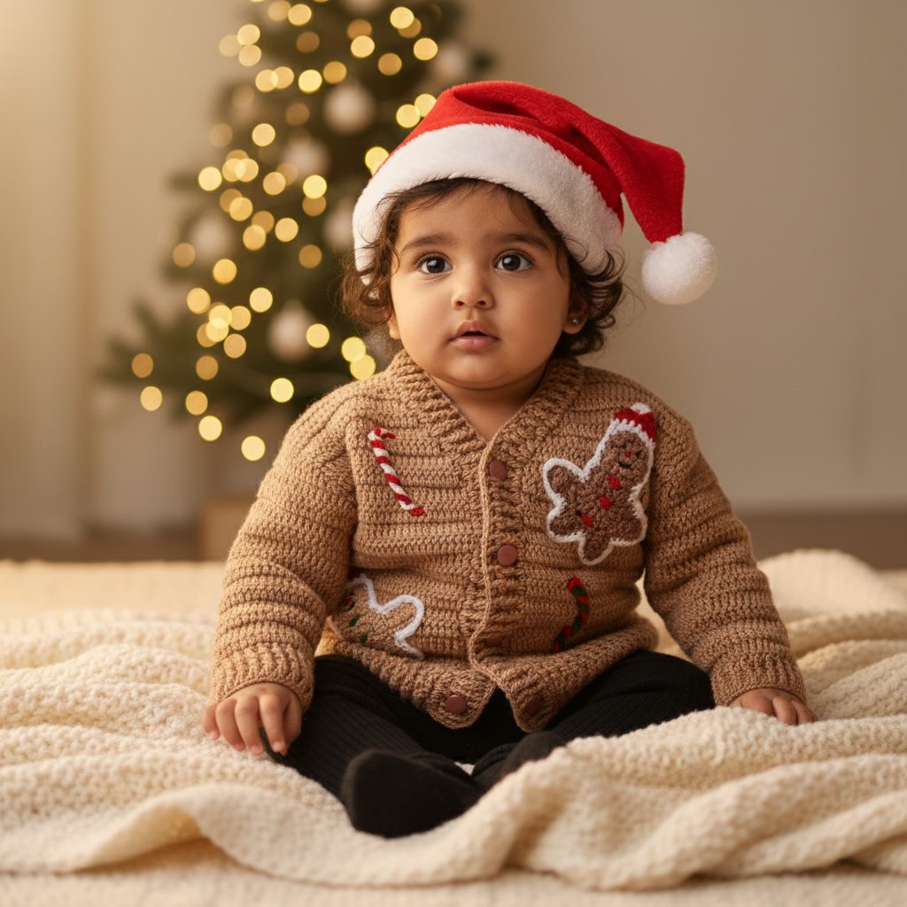 Little Gingerbread Holiday | Handmade Sweater