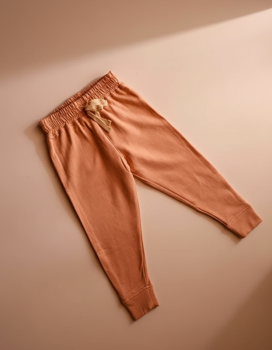 Organic Jogger for Kids | Coral Beige