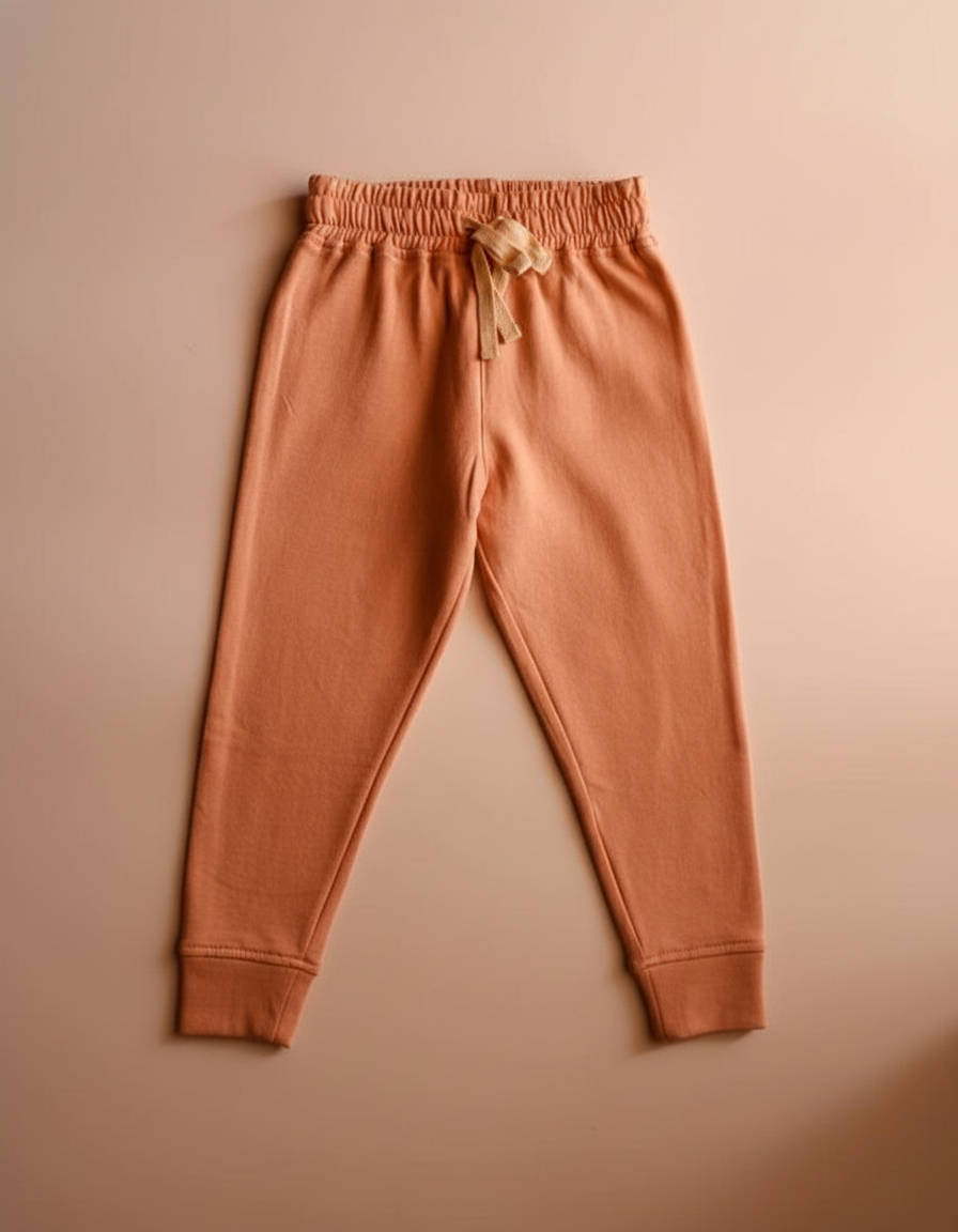 Organic Jogger for Kids | Coral Beige
