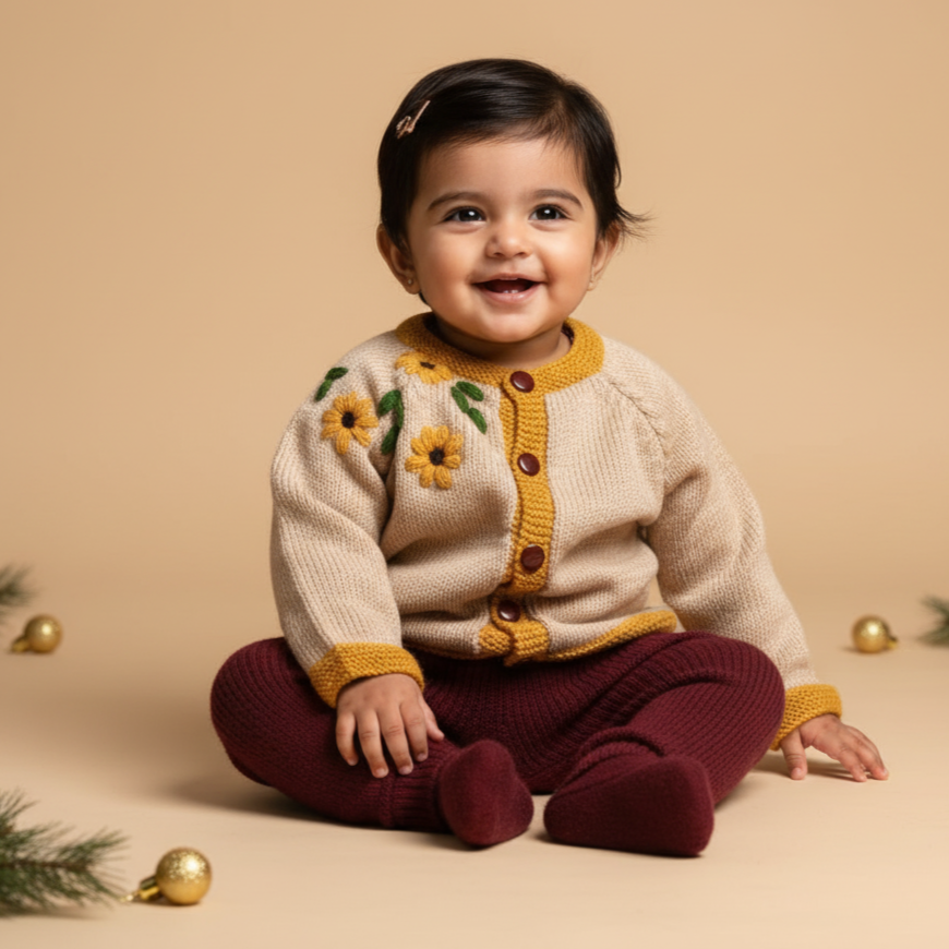 Handmade Sweater | Set of 2 | Bee and Sunflower